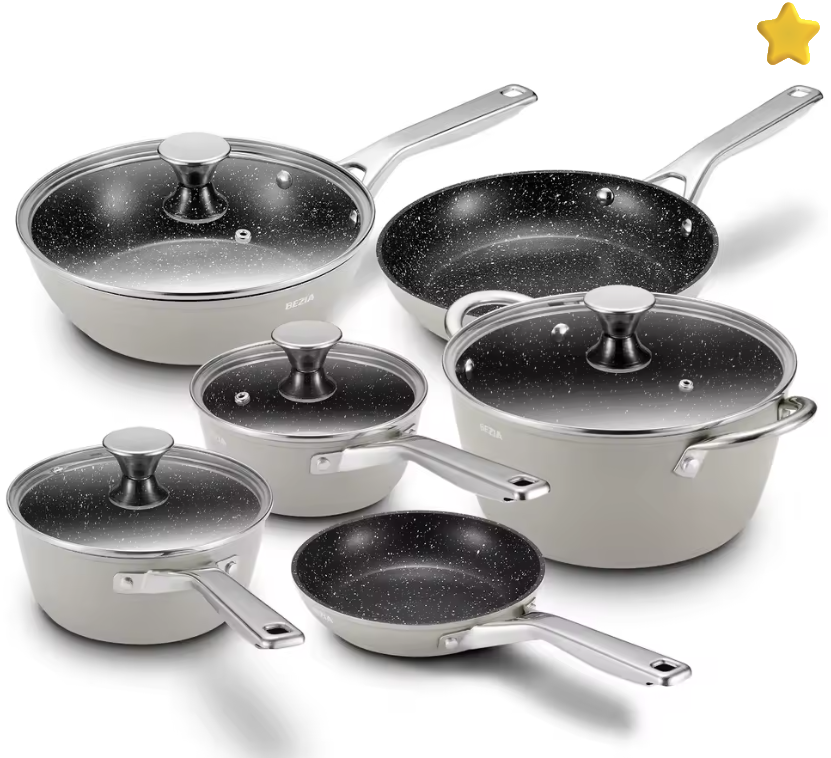 Cookware Nonstick, 10 piece set